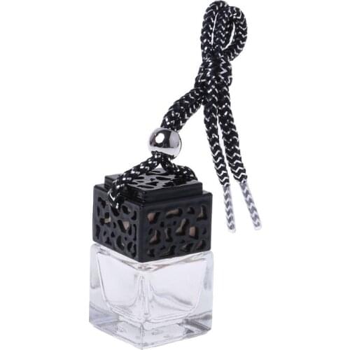 Home Car Hanging Air Freshener Diffuser Fragrance Clear Glass Empty Perfume Bottle Essential Oil Bottle Perfume Bottles Car