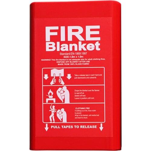 Portable Fire Blanket Multifunctional Heat Resistance Emergency Supplies for Home Restaurant Hotel SDF-SHIP