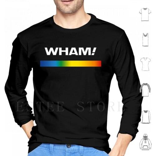 Wham! Rainbow Logo Hoodies 80S Wham George Michael
