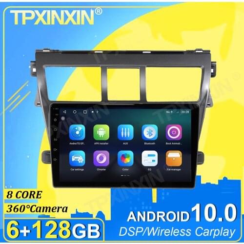 PX6 IPS Android 10.0 6G+128G Carplay 360 Camera For Toyota VIOS 2008-2013 Multimedia Player Radio Tape Recorder Video Navi GPS