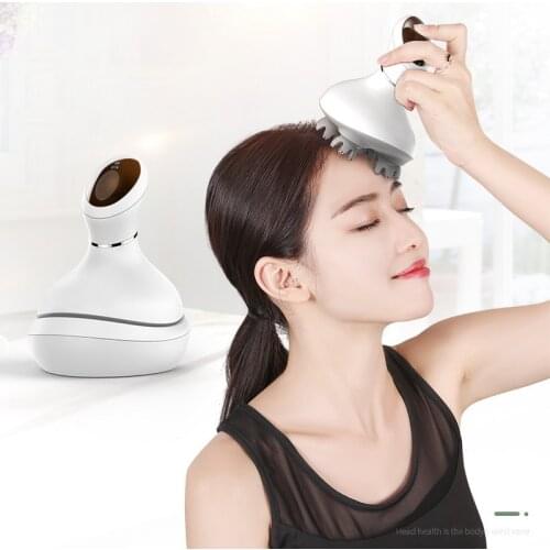 Smart Head Massager Vibrating Massage For Head Timing Control Four Silicone Claws Washing Hair 3D Electric Scaple Massage