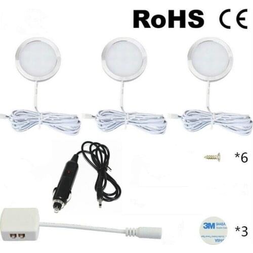 3/4/6/8pcs 1W/2W/2.5W 12V Interior LED Spot Light Warm Light For Camper Van Caravan Motorhome Lamp