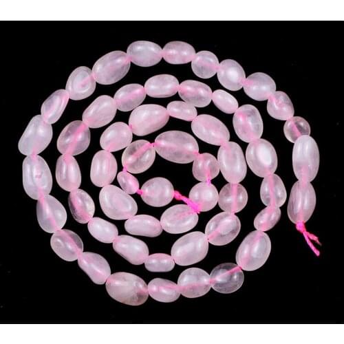 YHBZRET Natural Pink crystal Stone Irregular Gravel spacers Loose beads for Jewelry making DIY bracelets necklace 4~8mm 15