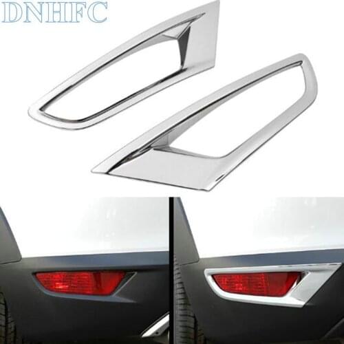 DNHFC The rear fog lights of the car are decorated with bright frames for Mazda CX-3 CX3 2016 2017 2018