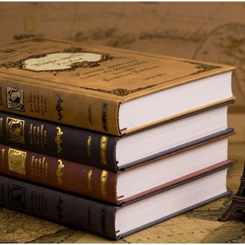 Very Thick Large A5 Vintage Notebook Magic Spells European Traditional Classic Diary Planner Hardcover