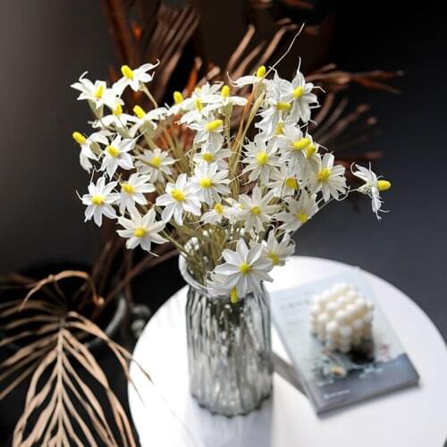 10Pcs Dried Artificial Flowers Bouquets Natural Simulation Plants For Home Living Room Wedding Marriage Christmas Decoration