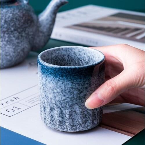 100ml Japanese Style Teacup Water Cup Stoneware Ceramic Hand-painted Kungfu Teacup Cuisine Drinkware Handmade Mothers Day Gift