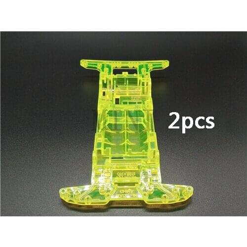 2Pcs Clear Narrow Chassis 18030 Spare Parts for Unrestricted Rail Mini 4WD Racing Car Model War Dragon MINI 4WD