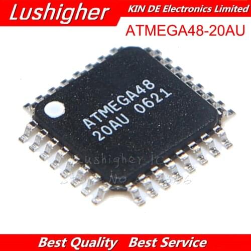 5PCS ATMEGA48-20AU QFP48 ATMEGA48-20 QFP ATMEGA48 SMD
