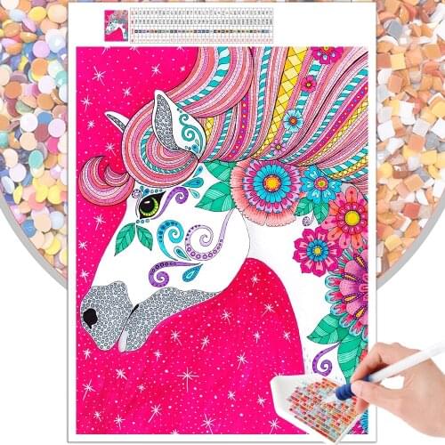Diamond Painting Animal Zebra Landscape Children Cartoon Embroidery Set Home Decor 5D DIY Mosaic Square Round Rhinestone Mural