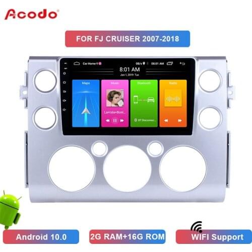 ACODO 2+16G Android 10.0 Car Radio Multimedia Player For Toyota FJ CRUISER 2007-2018 Navigation GPS 2 din
