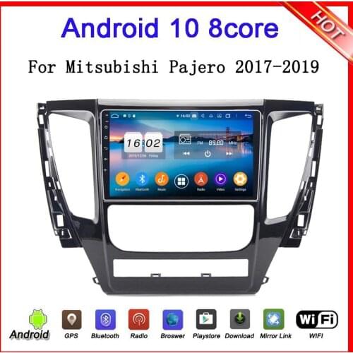 9'' octa Core Android 9.0 4GB RAM 4G Audio DAB+ BT Car DVD Player Radio GPS Navi Stereo For PAJERO sport 2016-2019 audio stereo