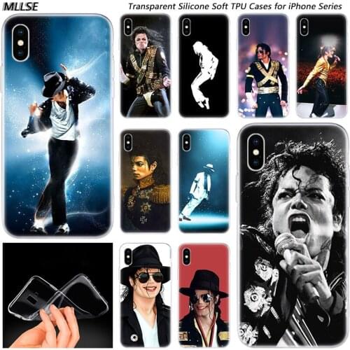 Hot Michael Jackson Fashion Silicone Case Cover for Apple iPhones 11 Pro XS Max X XR 7 8 6 6s Plus 5S SE TPU Soft Phone Cases