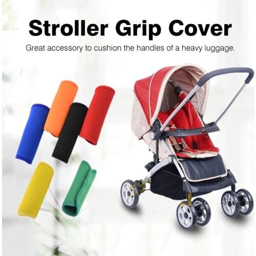 Baby Pram Handle Neoprene Pushchair Wrap Grip Soft Identifier Stroller Grip Protective Cover for Travel Bag Luggage Suitcase
