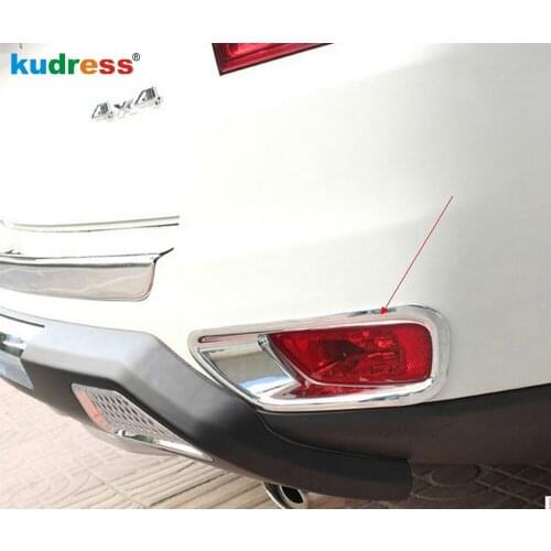 For Jeep Compass 2011 2012 2013 2014 2015 ABS Chrome Rear Fog Light Lamp Cover Trim Tail FogLights Trims Car Styling Accessories