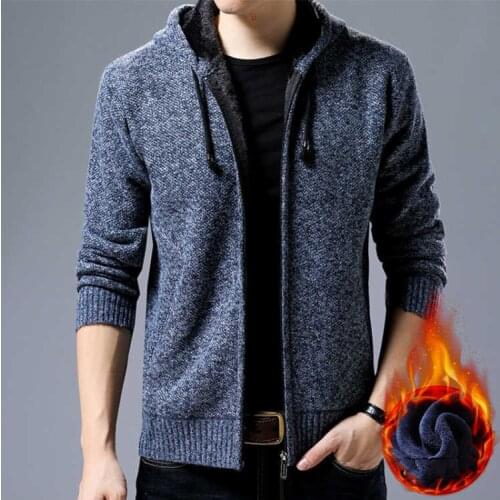 FAVOCENT Mens Knitted Hoodies