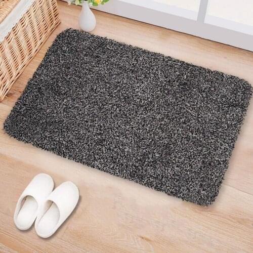 Cotton Entrance Doormat Non-Slip Floor Mat Dirt Trapper Rug Water Absorption Mat Kitchen Carpet Indoor Door Mat Tapete Bath Rug
