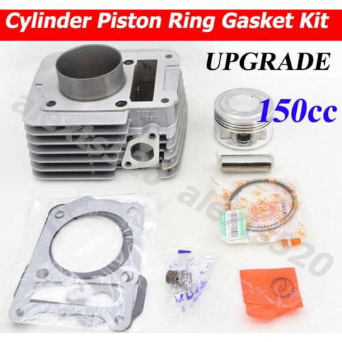 Motorcycle Rebuilt Cylinder Kit STD 57.4mm Big Bore for Yamaha XT125R 05-09 XT125X 05-11 125cc Upgrade to 150cc Modified Engine