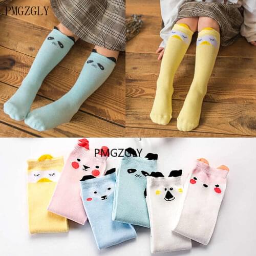 Newborn Kids Girl Boy socks Animal Pattern Long Knee High Sock Baby Fox Cat Cotton Cute Cartoon Infant Toddler socks