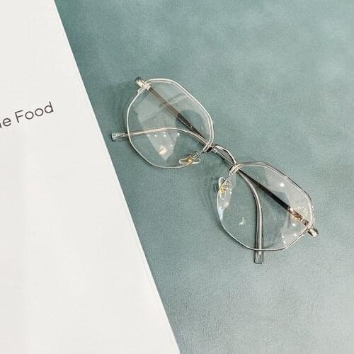 Metal Anti-blue Myopia Glasses Women&Men Big Oversized Glasses Frame Nearsighted Prescription Glasses -1.0 to -6.0 Blue light