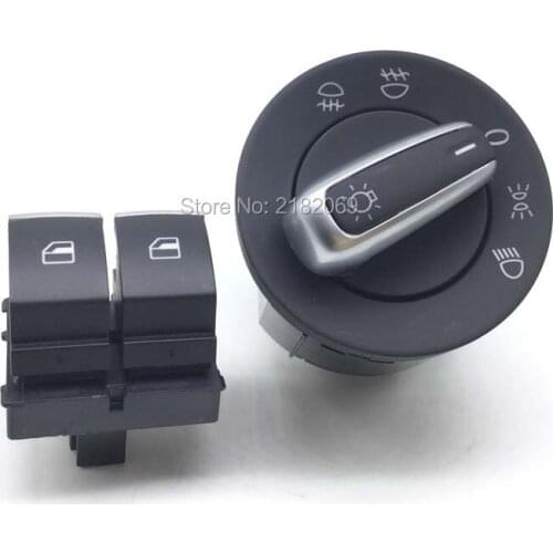 Headlight switch chrome Window switch for VW Eos Golf 5 6 GTI mk5 mk6 Caddy 5K3959857,5ND941431A,5ND 941 431A,5K3 959 857A