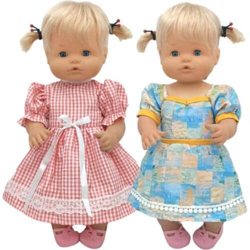 17" Baby Doll Dress For 40 Cm Nenuco Ropa Y Su Hermanita Children Girl Gift Dolls Clothes