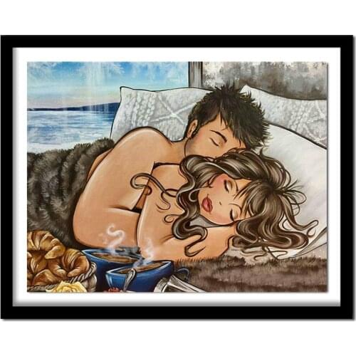 Full Square/Round Drill 5D DIY Diamond Painting "Fat woman love" Embroidery Cross Stitch Home Decor Gift A01403