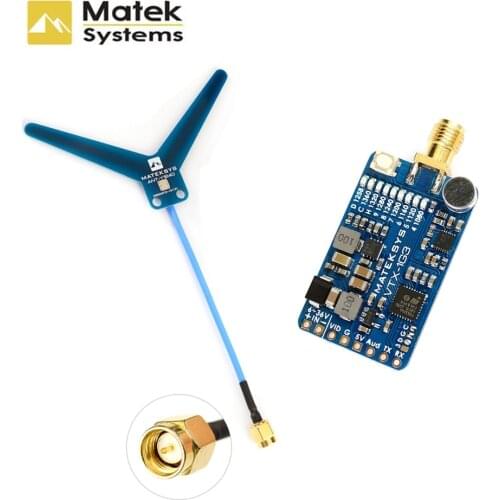 Matek System Mateksys VRX-1G3 VTX-1G3 1.3GHz FPV Video 2CH 9CH Transmitter 9CH Wid Band Receiver RC Drone Long Range Goggles