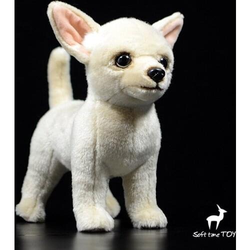 Real life plush Chihuahua doll toys for children holiday gifts soft toy dogs present
