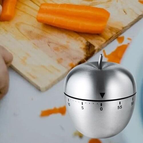 R2JC Stainless Steel Cooking Reminder Mechanical Timer Kitchen Manual Alarm Counters Timers Counters For Home Kitchen Gift