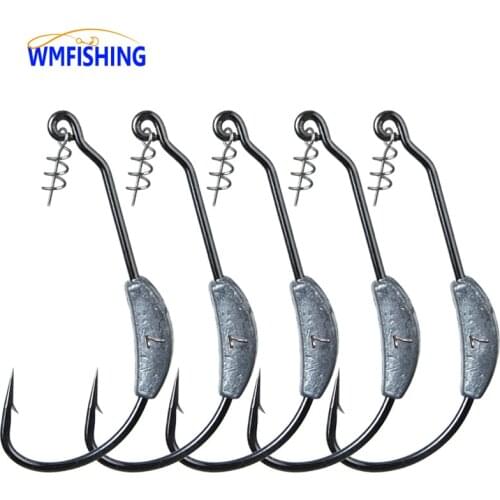 Fishing Hook 10pcs 2g/2.5g/3g/4g/5g/7g High Carbon Steel Wide Crank Offset Fishhook Jig Head For Soft Lure Peche