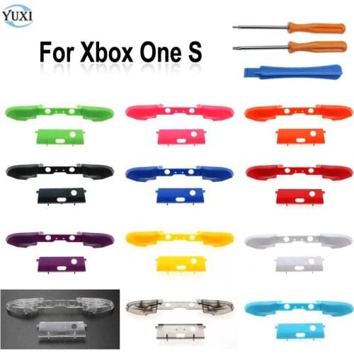 YuXi 12 colors Replacement LB RB Bumpers Trigger Button and T6 T8 Screwdrivers Repair Tools for Xbox One S Slim Controller