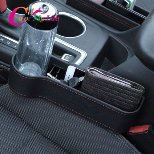 Universal Car Seat Seam Wedge Cup For Ford Focus 2 3 4 Fiesta EcoSport Mondeo Kuga Mustang Explorer Everest F150 F250 F650
