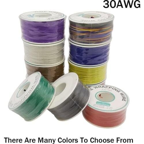 1Pcs 250 Meters Soldering DIY Motherboard Electronic Test PCB 30AWG Wrapping Wire Cable Insulation Electronic Jumper