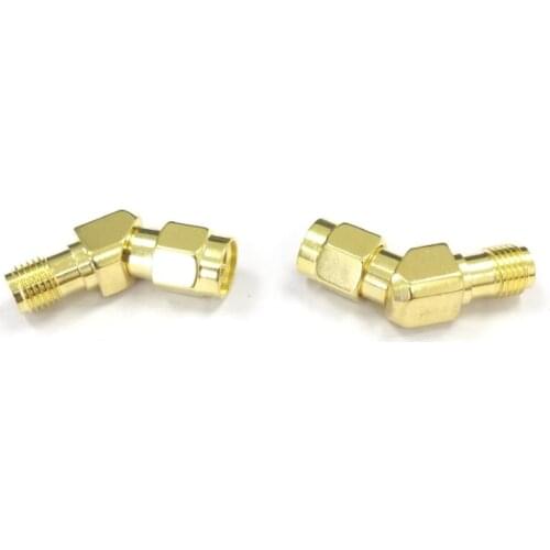 1PC SMA female jack switch SMA male plug RF coaxial adapter 135 degree bevel angle wholesale price
