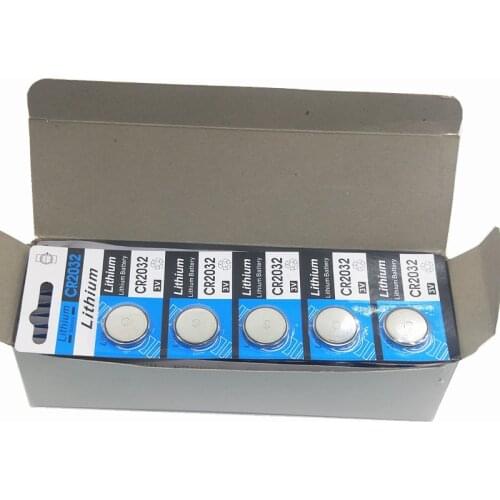 100Pcs card Coin Cells Bateria CR2032 3V Lithium Button Battery BR2032 DL2032 ECR2032 CR 2032 Lithium Batteries Main Board