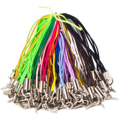 100pcs/lot diy Colors Lanyard Eyelets Drilled Screw Eye Lariat jump ring ClaspsJewelry accessories