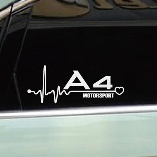 2pcs 18cmx7cm Car Side Window Stickers Reflective Decals Auto Decorate Accessories Cover Scratches For Audi A4