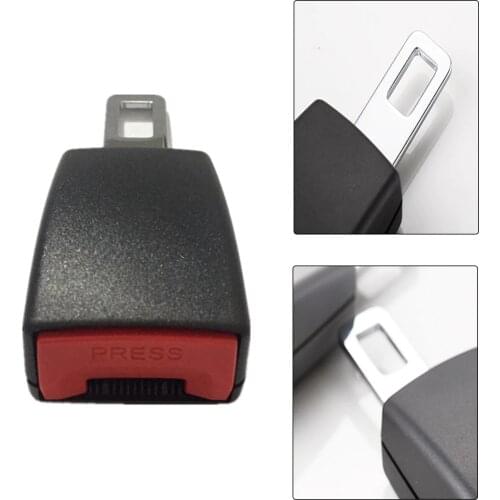 2Pcs Car Safety Belt Extender Seat Belt Cover Seat Belt Padding Plug Buckle Seatbelt Clip Extension Buckle Black Car Accessorie