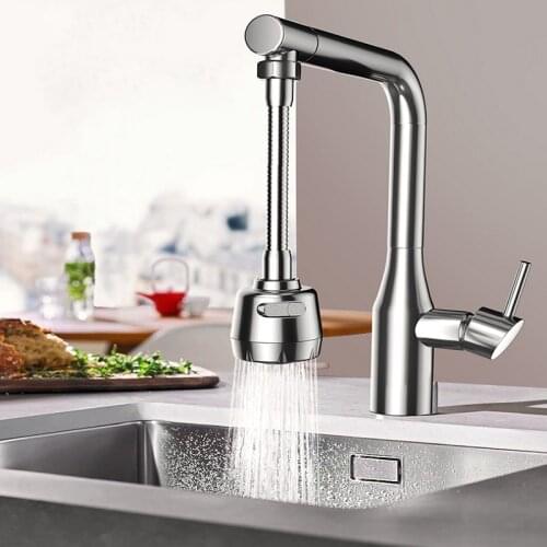 Kitchen Faucet Aerator 360 Degree Swivel Bubbler Adjustable Dual Mode Sprayer Filter Diffuser Water Saving Nozzle Fauc Connector