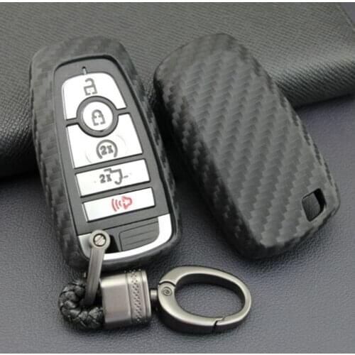 Accessories Key Fob Anti-Scratch Carbon Fiber For Ford Fusion Explorer Mondeo Parts Useful New Practical Durable