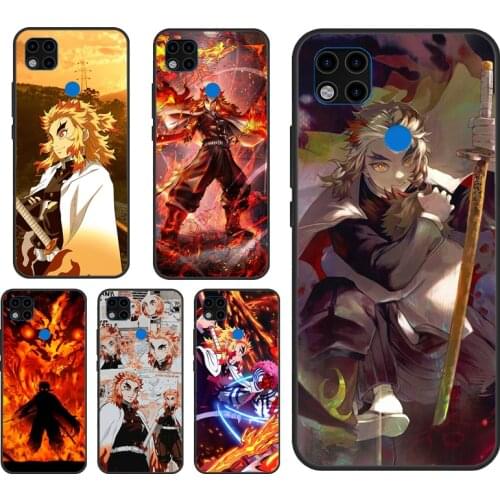 Rengoku Kyoujurou Demon Slayer Phone Case For Xiaomi Redmi Note 10 9 Pro 8T 9S 7A 8A 9A 9C 9T K40 Redmi Note 8 Pro Cover