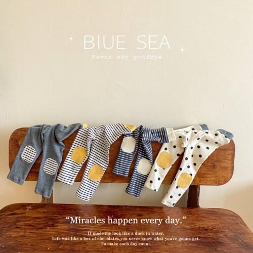 Childrens Leggings Autumn 2021 New Children Baby Outerwear Trousers Baby Boy and Baby Girl Striped Pants Childrens Clothing