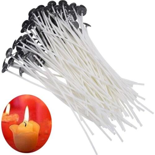 100PCS 9 / 15CM Cotton Candle Wick Smokeless Wick Candle Light Birthday Christmas Party Supplies Candle Accessorie Fast Delivery