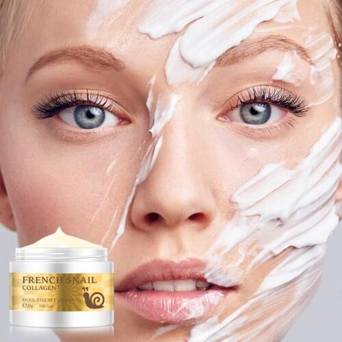 Snail Face Cream Collagen Anti-Wrinkle Whitening Facial Cream Hyaluronic Acid Moisturizing Anti-aging Nourishing Serum Skin Care
