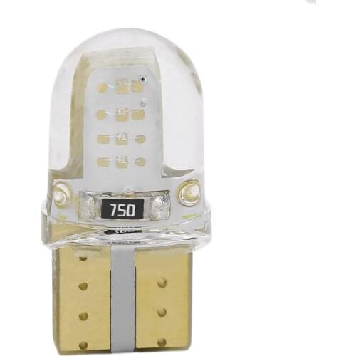 ICOCO 10pcs/set Car LED Bulbs License Lights Reading Lights Waterproof Short Type Silicone Vehicle Plate Light Bulbs