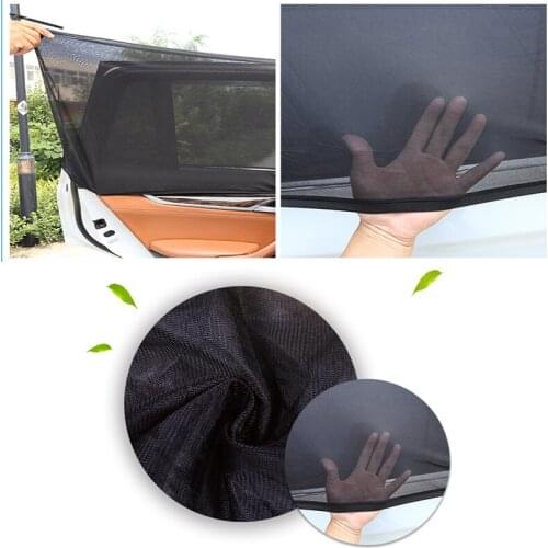 JGAUT 2Pcs Anti-UV Cars Sun Shades for SUV Rear Side Window Dust Protection Car-covers