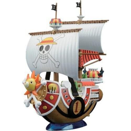 Kawaii Anime Thousand Sunny Pirate Ship Model Building Blocks girl toy PVC Collection Block toys for children boys gifts