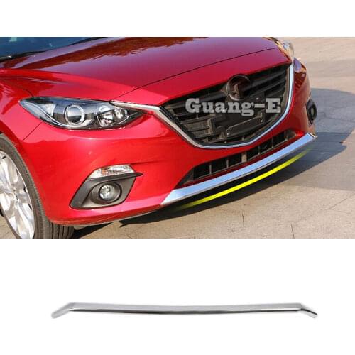 For Mazda 3 Axela M3 2014 2015 2016 2017 2018 2019 Cover Bumper Engine ABS Trim Front Bottom Racing Grid Grill Grille Frame Edge