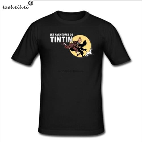 Mens Slim Fit T Shirt Size MLXL2XL3XL - The Adventures Of Tintin Kine
